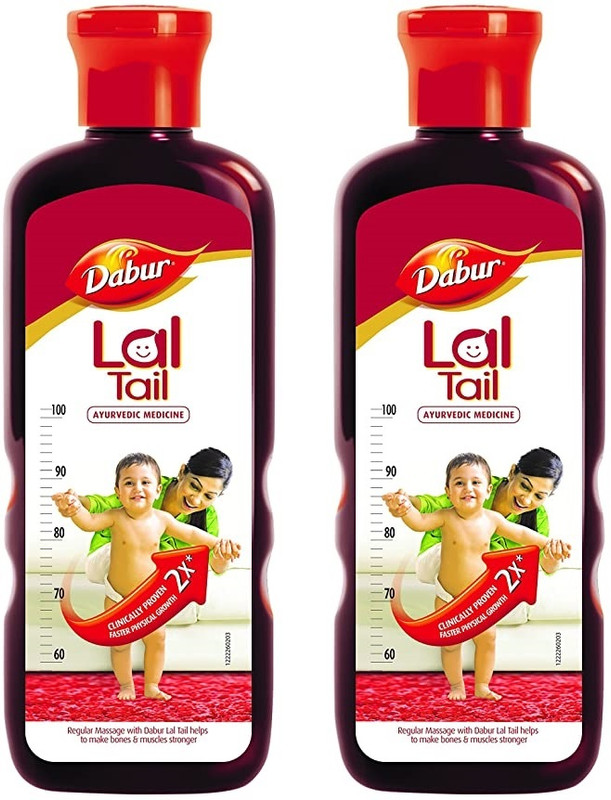Dabur Lal Tail : Ayurvedic Baby Massage Oil – 500ml-Set of 2(1000 ml)