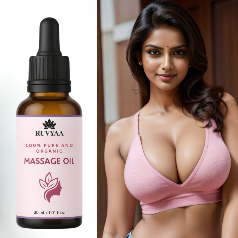 RUVYAA Breast Massage Oil Organic Natural for skin toner Women(30 ml)