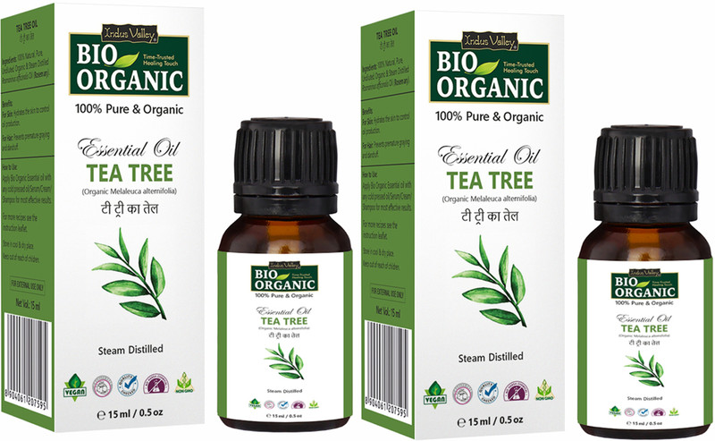 Indus Valley 100% Virgin Tea Tree Essential Oil - Twin Pack(30 ml)