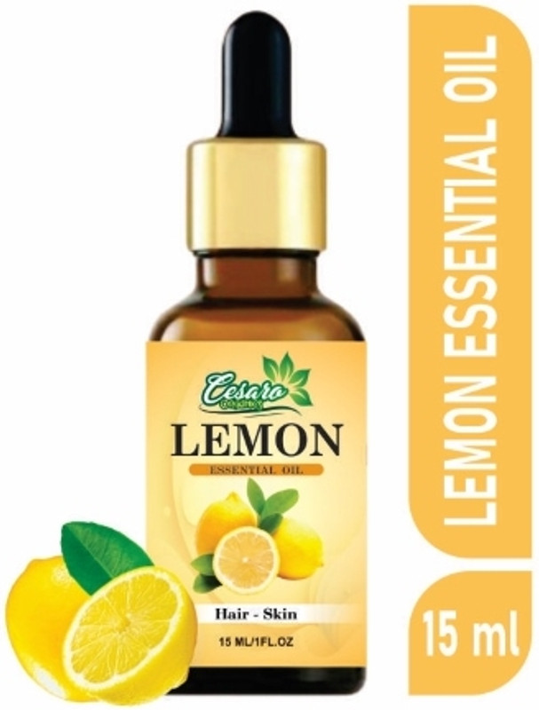 Cesaro Organics Lemon Essential Oil for Face, Hair, Skin, Nails, Home Cleaning and Aromatherapy(15 ml)
