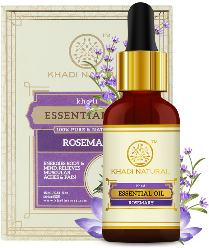 KHADI NATURAL Rosemary Essential Oil for Hair & Skin Care(15 ml)