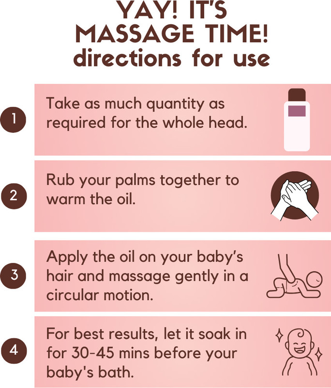 COCO CRUSH Baby Hair Growth Oil with Cold Press Coconut, Almond Oil & Vit E | 100% Natural(200 ml)