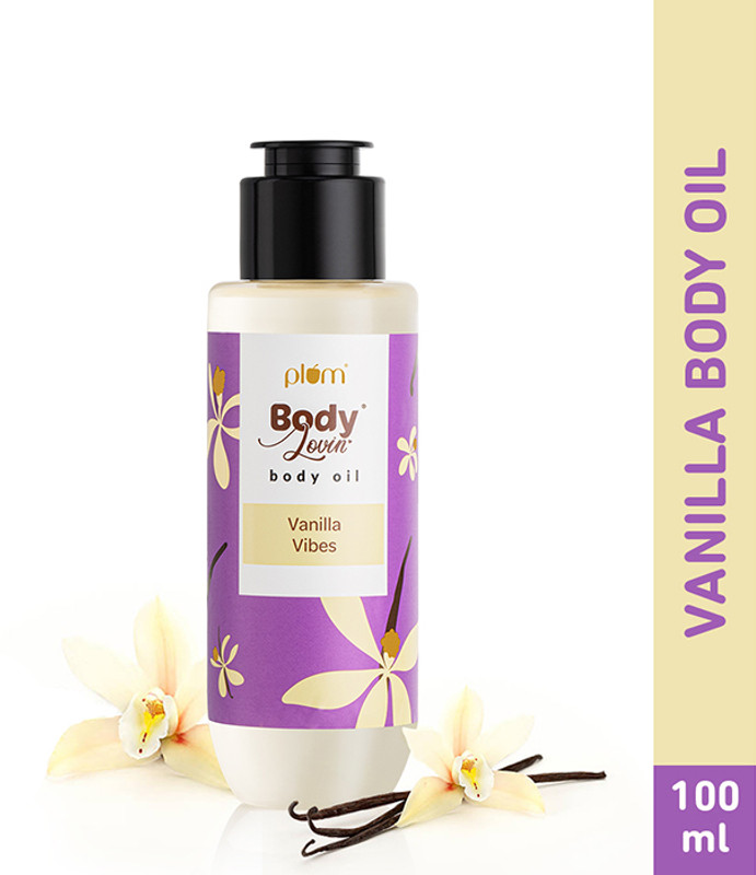Plum BodyLovin' Vanilla Vibes Body Oil | Intense Moisture | Instant Glow(100 ml)