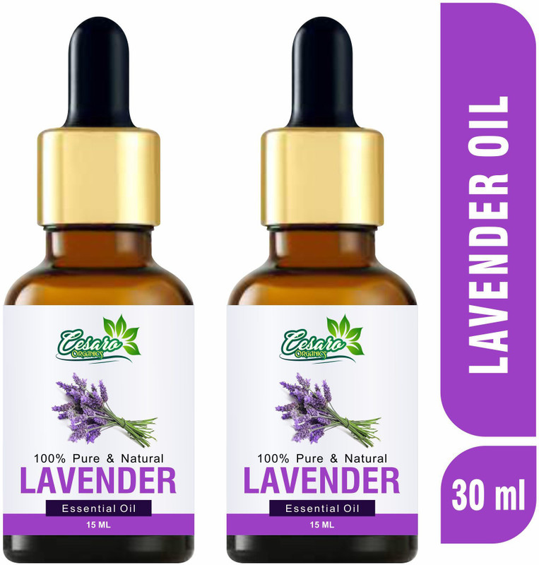 Cesaro Organics Best Lavender Essential Oil, 100% Pure & Natural for Hair, Skin, Face(30 ml)