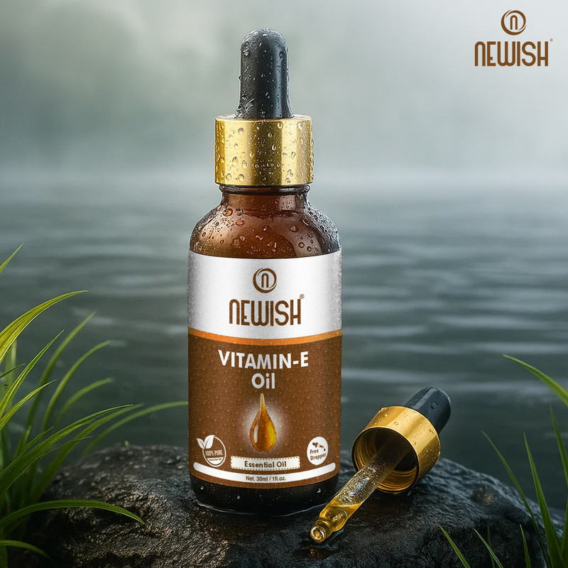 NEWISH Vitamin E for Beautiful Skin , Ageing Brightening Oil Naturally Sourced Hair Nutrition( 30ml)(30 ml)