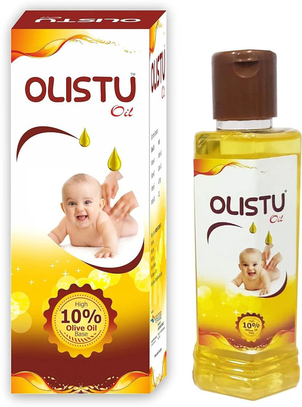 Olistu OIL For Baby, Baby Massage Oil, Skin Care | Olive Oil With Vitamins A,E,D(100 g)
