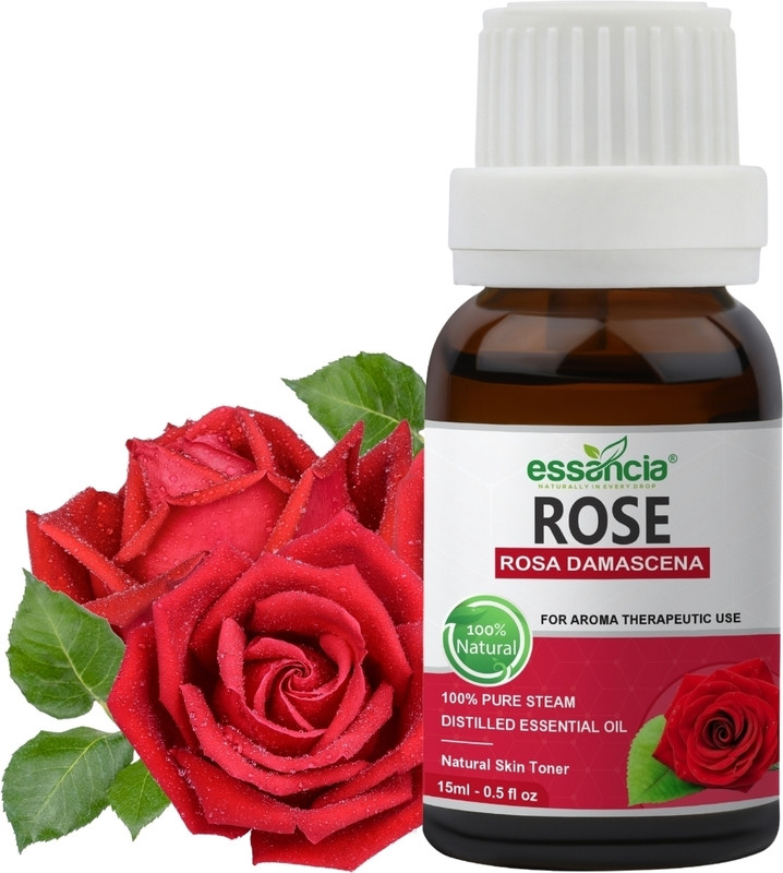 essancia Rose Essential Oil: Skin Rejuvenation, Aromatherapy, Soap Making, Relaxation.(15 ml)