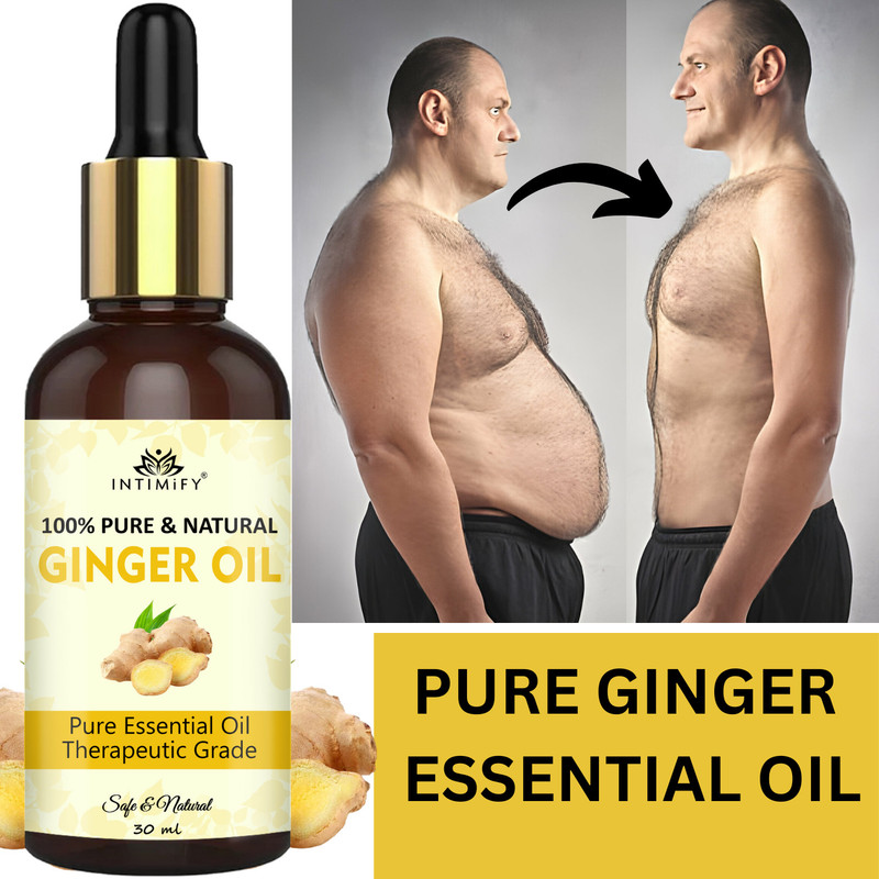INTIMIFY Ginger Oil, Fat Burner, Ginger Oil Weight Loss, Fat Loss, Ginger Belly Oil(30 ml)