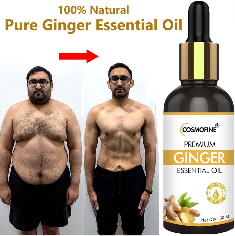 cosmofine Ginger Essential Oil, Fat Burner Oil, Burns Extra Fat for Men & Women(30 ml)