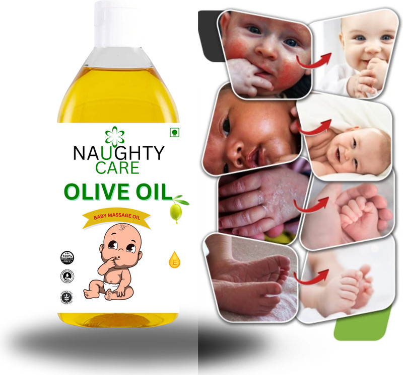NaughtyCare Jaitun Tail (Olive oil)- Oil, Keeps Healthy Baby(200 ml)