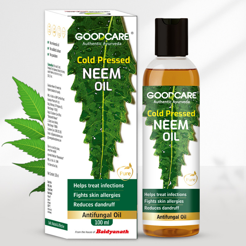 GOODCARE Cold Pressed Neem Oil for Acne & Dandruff(100 ml)