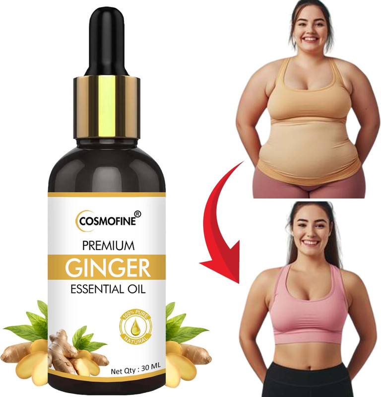 cosmofine Ginger Oil For Fat Burn, Skin Glowing & Brightening For Men & Women(30 ml)
