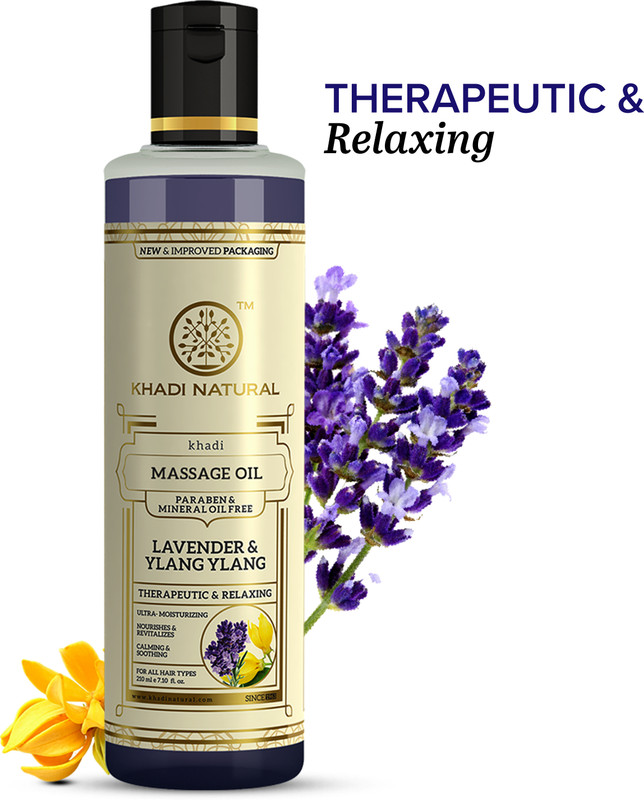 KHADI NATURAL Lavender & Ylang Ylang Massage Oil for Smooth Skin Care(210 ml)