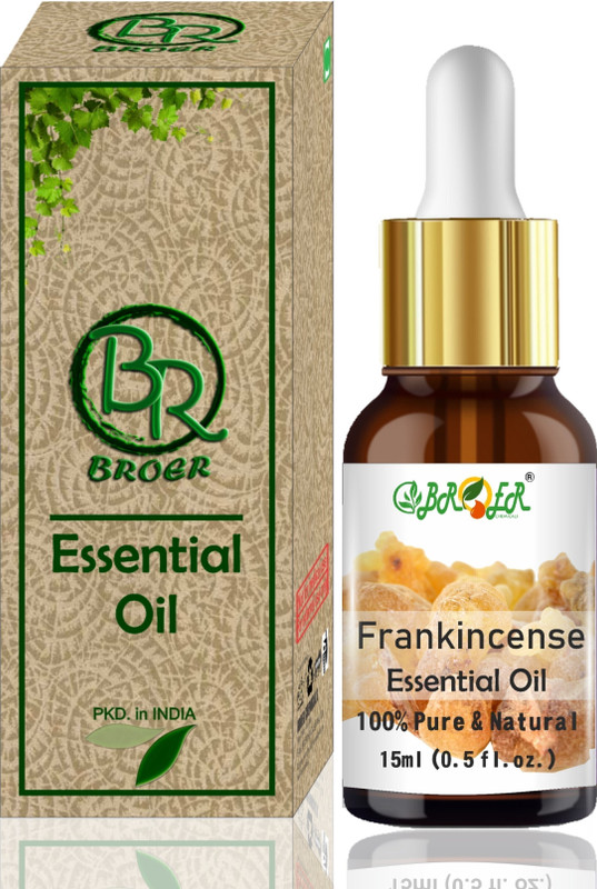 BROER Frankincense Essential Oil Pure, Natural & Undiluted for Healthy Skin & Hair(15 ml)