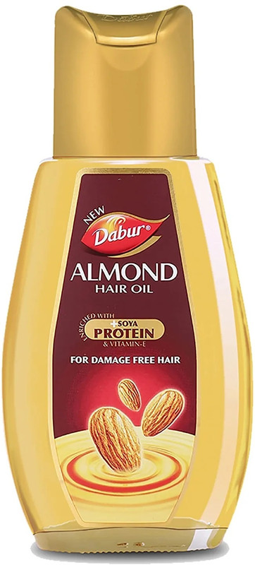 Dabur Almond Hair Oil, Soya Protein & Vitamin E Non Sticky Damage free Hair (500 ml)