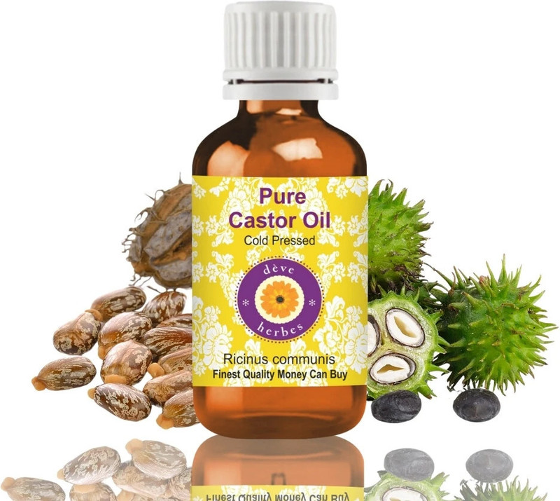 deve herbes Pure Castor Oil (Ricinus--communis) _100% Natural Therapeutic Grade Cold Pressed(100 ml)