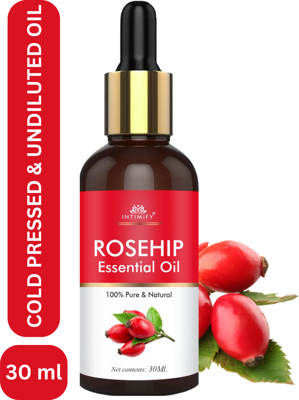 INTIMIFY Rosehip Essential Oil | Reduce Stretch Marks, Acne Scars, Wrinkles | Men & Women(30 ml)