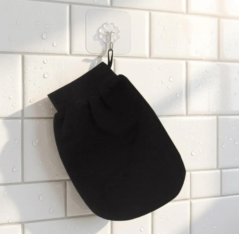 Sffizeex Exfoliating bath Glove For Dead Skin Body | Scrub Glove For Dead Skin Black