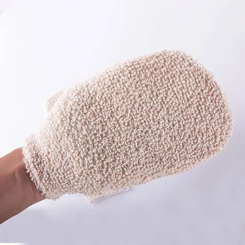 Relatable Glove Mitt Body Scrub Bath Shower Spa Hand Dead Skin Plant Based Deep Scrubber