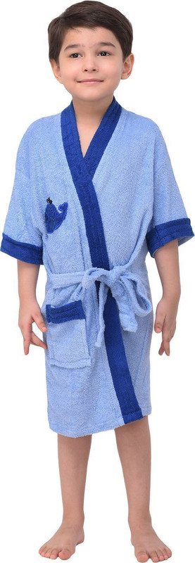 Comfortlooms Sky Blue XL Bath Robe(1 x Kids Bathrobe, For: Baby Boys, Sky Blue)