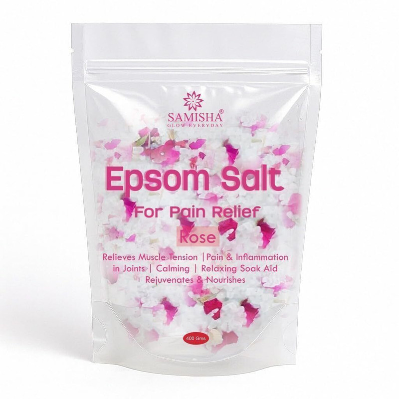 Samisha USP Grade Premium Quality Epsom Salt for Muscle Relief | Aches & Pains(400 g)