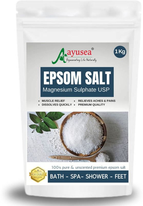 AYUSEA Epsom Bath Salt For Muscle Relax & Foot Soak, exfoliant and in aromatherapy(1000 g)