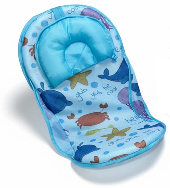Kv Creation Printed Bather for Newborn and Infants Soft Washable Baby Bath Seat(Blue)
