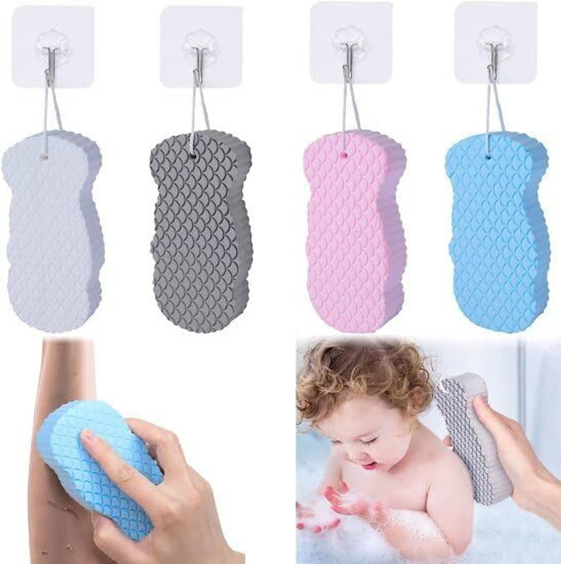chidakash Ultra Soft Exfoliating Shower Sponge - Dead Skin Remover Sponge