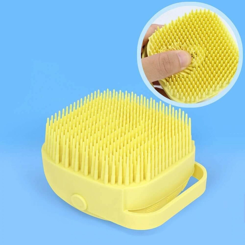 ZION Silicone Hair, Scalp Massage & Bathing Brush For Cleaning Body