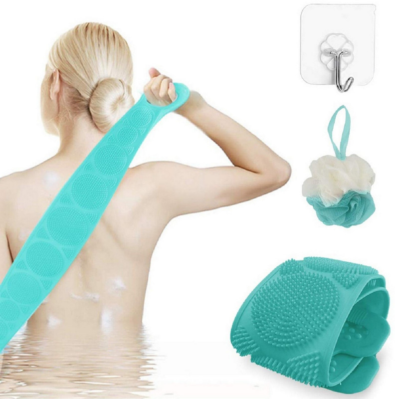 NARV Silicone Body Scrubber/Bath Body Cleaning Belt/Skin Brush BeltSB_105