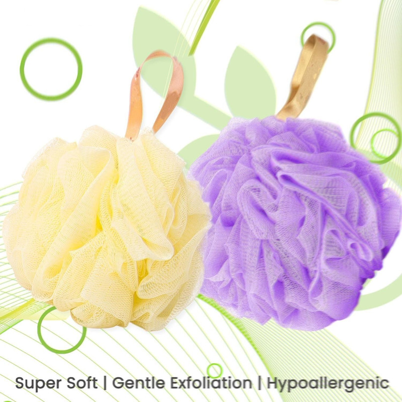 Be Bodywise Loofah (Pack Of 2 , Yellow & Voilet)