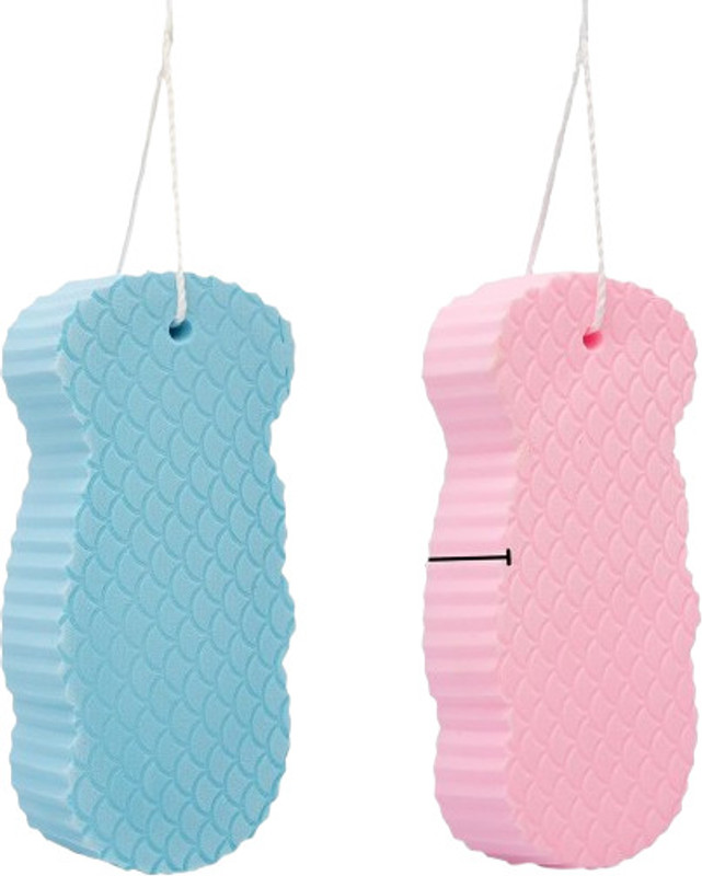 Qseefy Set of 2 3D Super Soft Exfoliating Bath Sponge