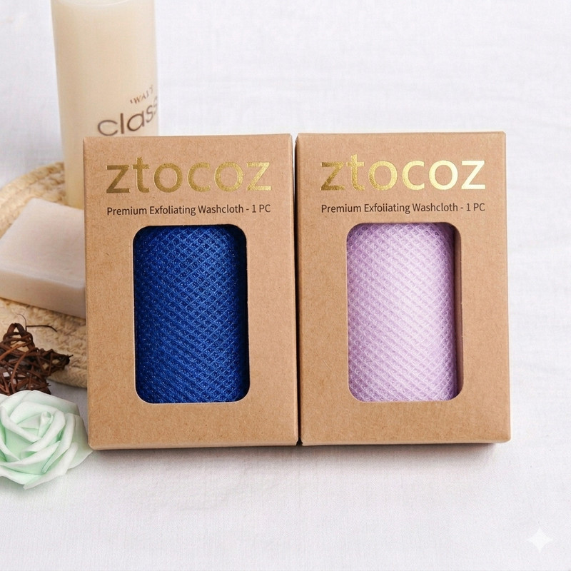 ZTOCOZ African Net Sponge for Body, Deep Clean Stretch Bath Scrubber, Durable (1 PCS)
