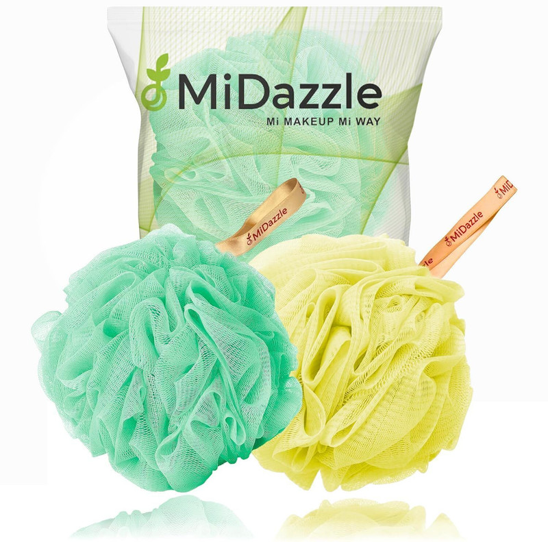 Midazzle Luxury Bathing Loofah Sponge Exfoliator Scrubber for High Lather Cleansing