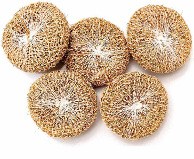 CACTUS VARIETIES Natural Vetiver (Ramacham/khus) Bath Scrubber - Reusable and Natural Vetiver Bath Scrubber BATH Body Scrubber