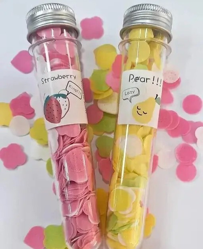 Saral traders Paper Soap Mini Scented Soap Bath Portable Flower Tube Shape Bottle For Travel
