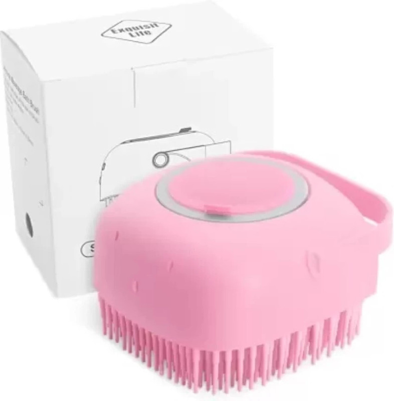 CHG COMBO Silicone Bath Body Belt ,Back Scrubber Brush, Bath Spoonge