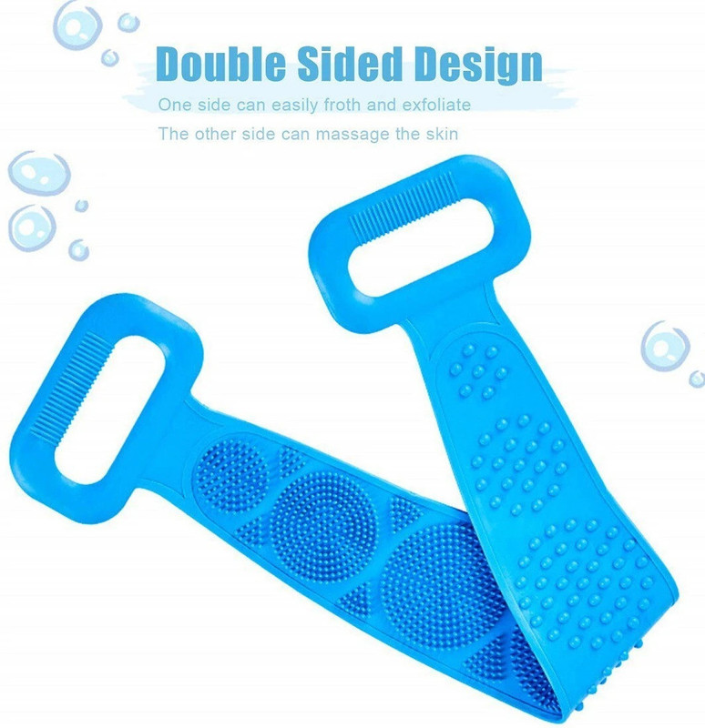 CHEAPER SHOP Silicone Back Scrubber for Shower, Silicone Shower Brush, Silicone Bath Body Brush for Dead Skin Remover