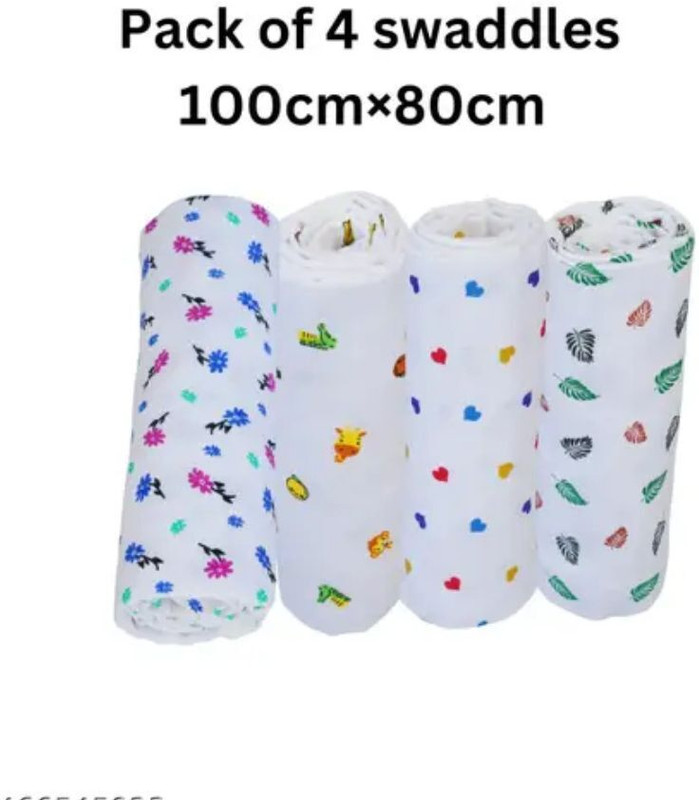 kin snd tin Cotton 150 GSM Bath Towel(Pack of 4)