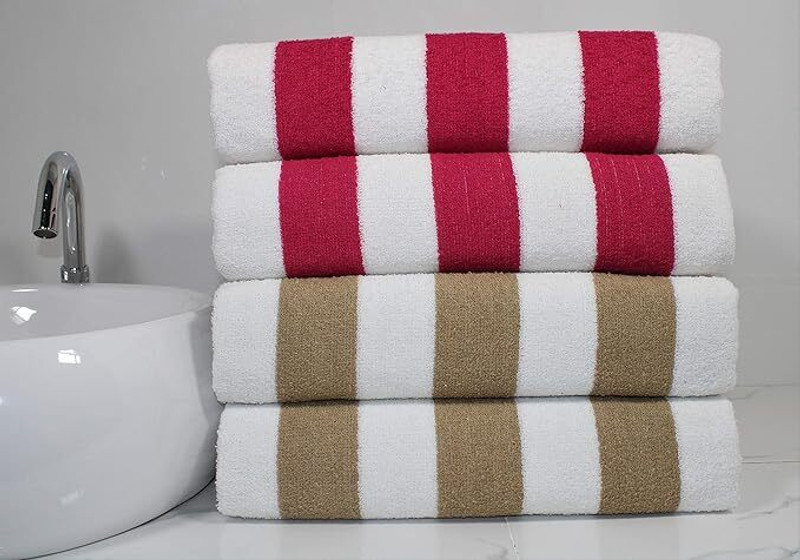 Hornbill Enterprises Cotton 500 GSM Bath, Beach, Face Towel Set(Pack of 4)