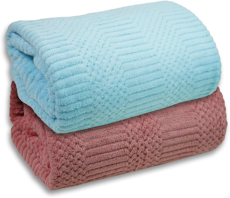 COTTOSHINE Microfiber 550 GSM Bath, Face, Hair, Hand Towel Set