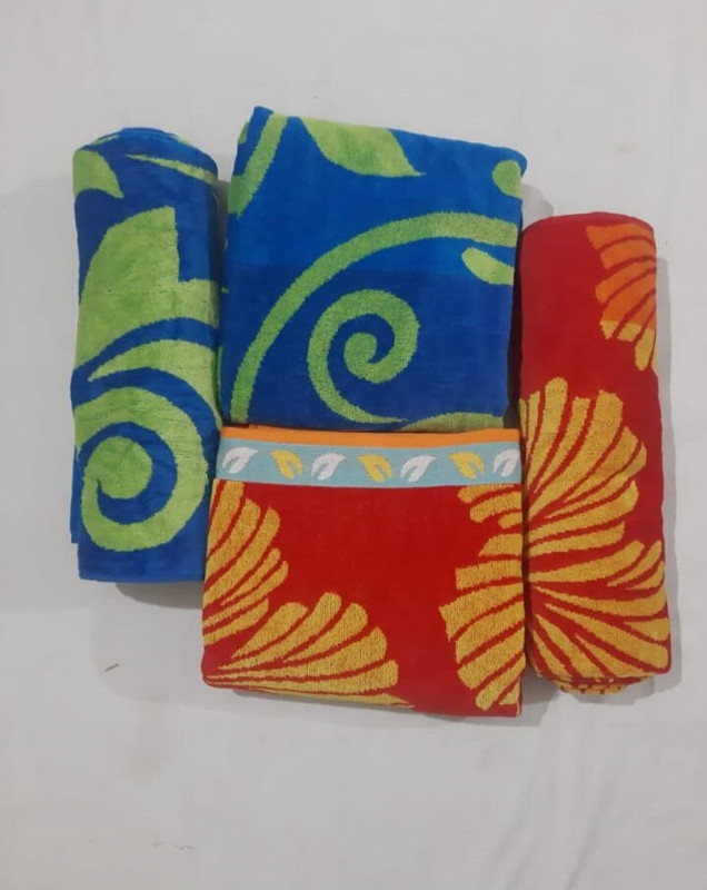 VINOD Cotton, Polycotton 1050 GSM Bath, Beach, Face, Hair, Hand, Sport Towel(Pack of 2)