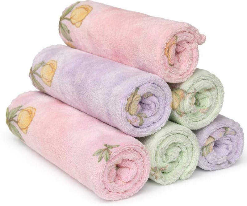 House Beauty Microfiber 350 GSM Face Towel Set(Pack of 6)