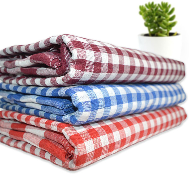 Bengal Craft Cotton 250 GSM Bath, Hair, Face, Hand Gamcha Set(Pack of 3)