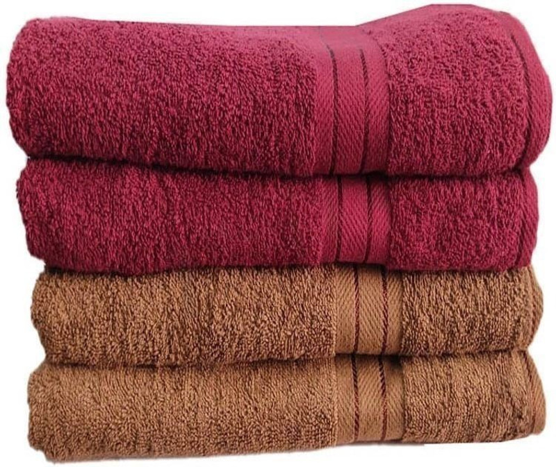 North Field Cotton 500 GSM Bath Towel Set(Pack of 4)