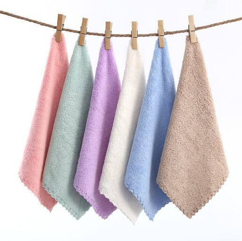 KASHVIRA Microfiber 800 GSM Face, Hand, Hair Towel Set(Pack of 6)