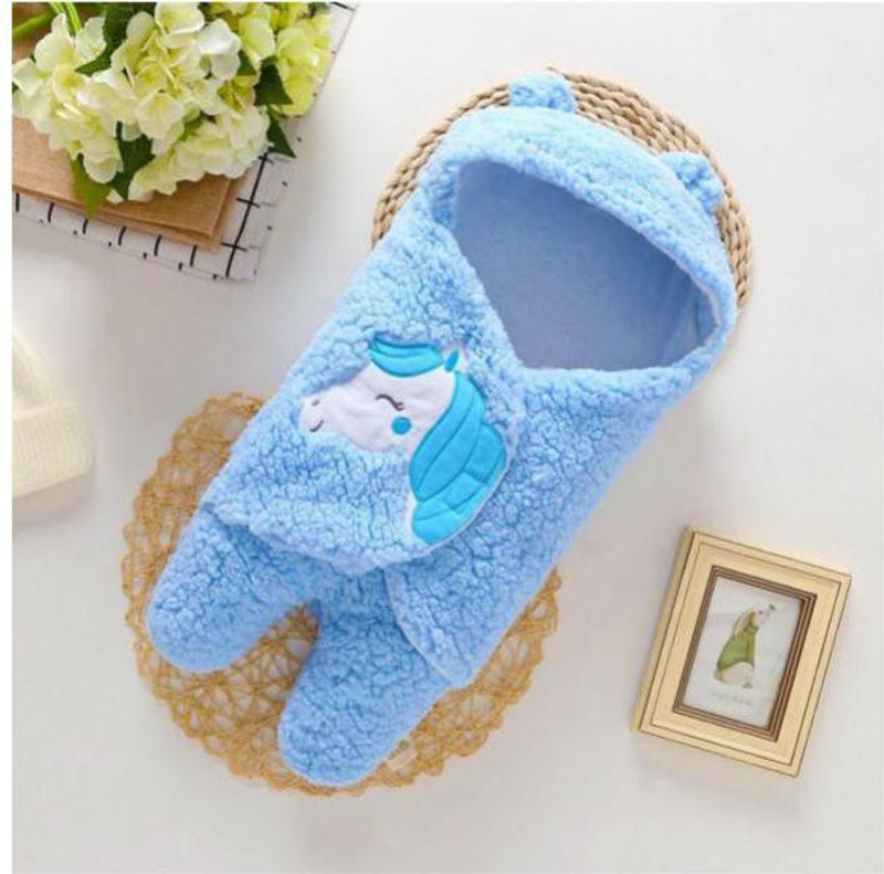 KMRSYSCO Supersoft Unicorn Baby Boy's / Baby Girl's Wrapper cum Sleeping Bag