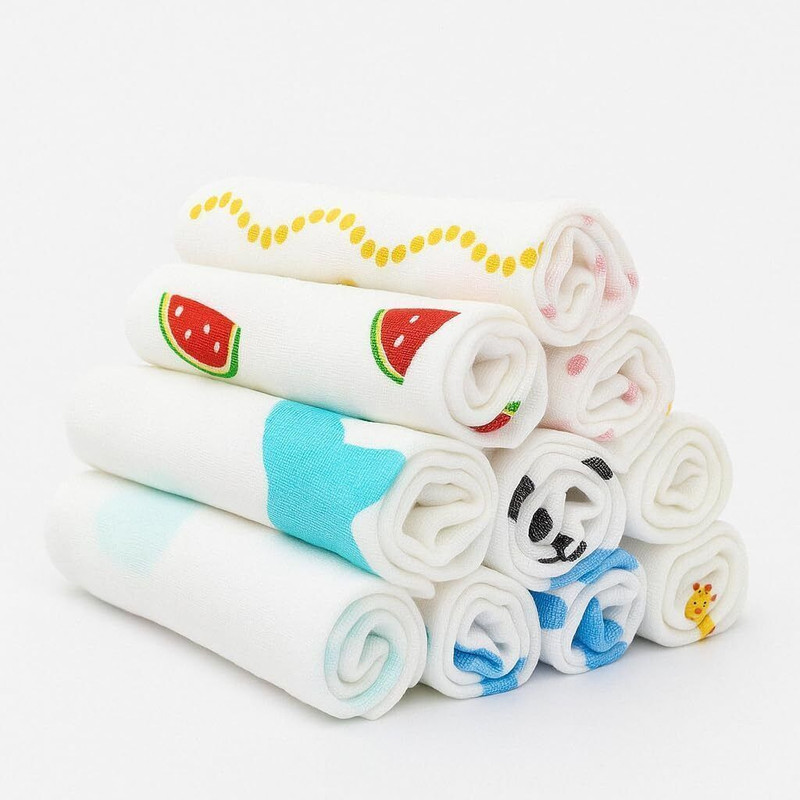 Bhoomi Impex Cotton 181 GSM Face, Hand Towel Set(Pack of 10)