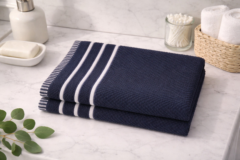 Satisfyn Cotton 450 GSM Hair, Hand, Face Towel Set(Pack of 2)