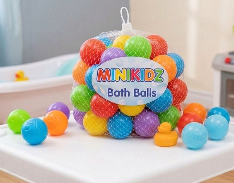 MINIKIDZ Baby Premium Multicolour 24 Balls for Kids Pool Pit/Ocean Ball Bath Toy(Multicolor)